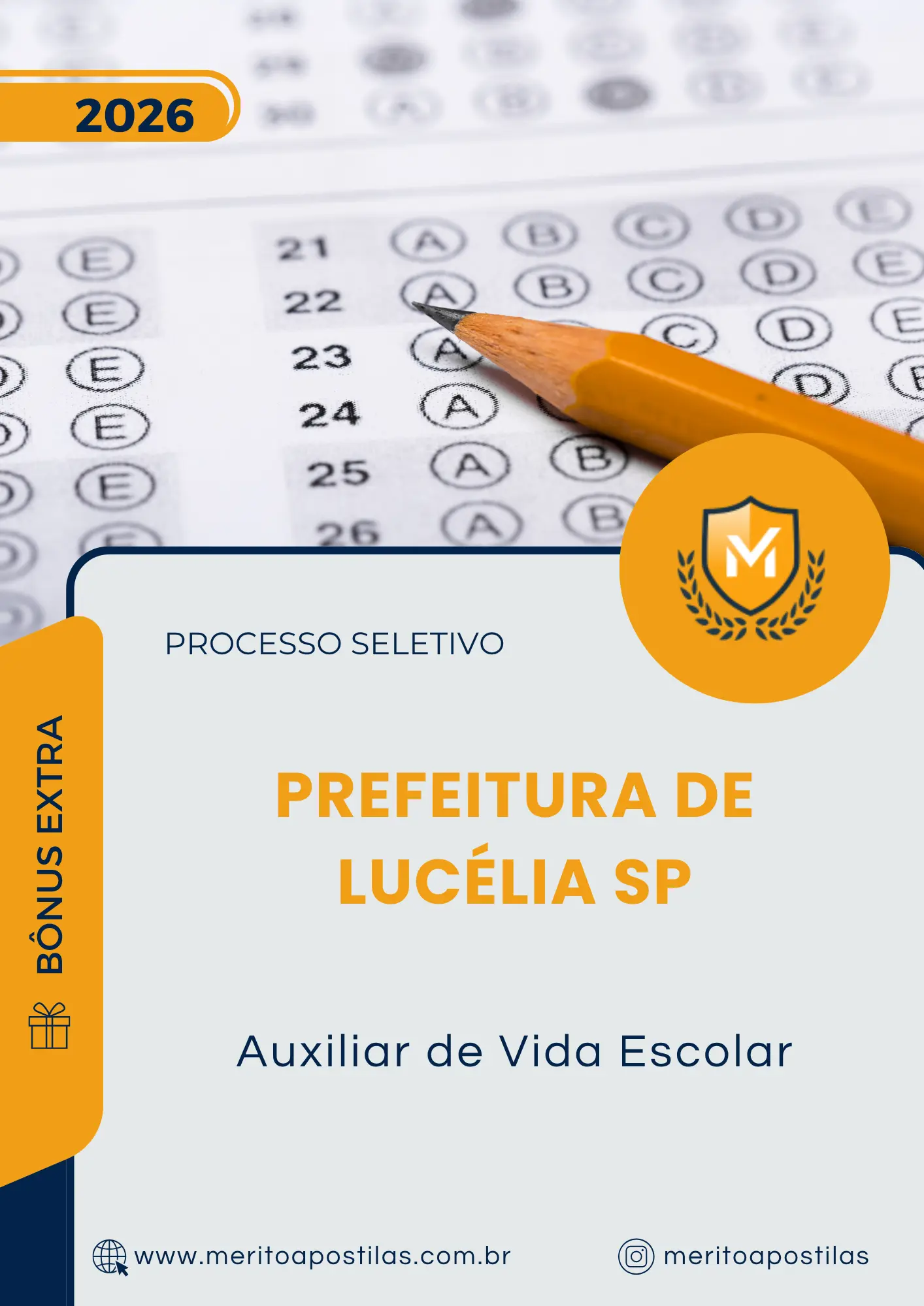 Apostila Auxiliar de Vida Escolar Prefeitura de Lucélia SP 2026