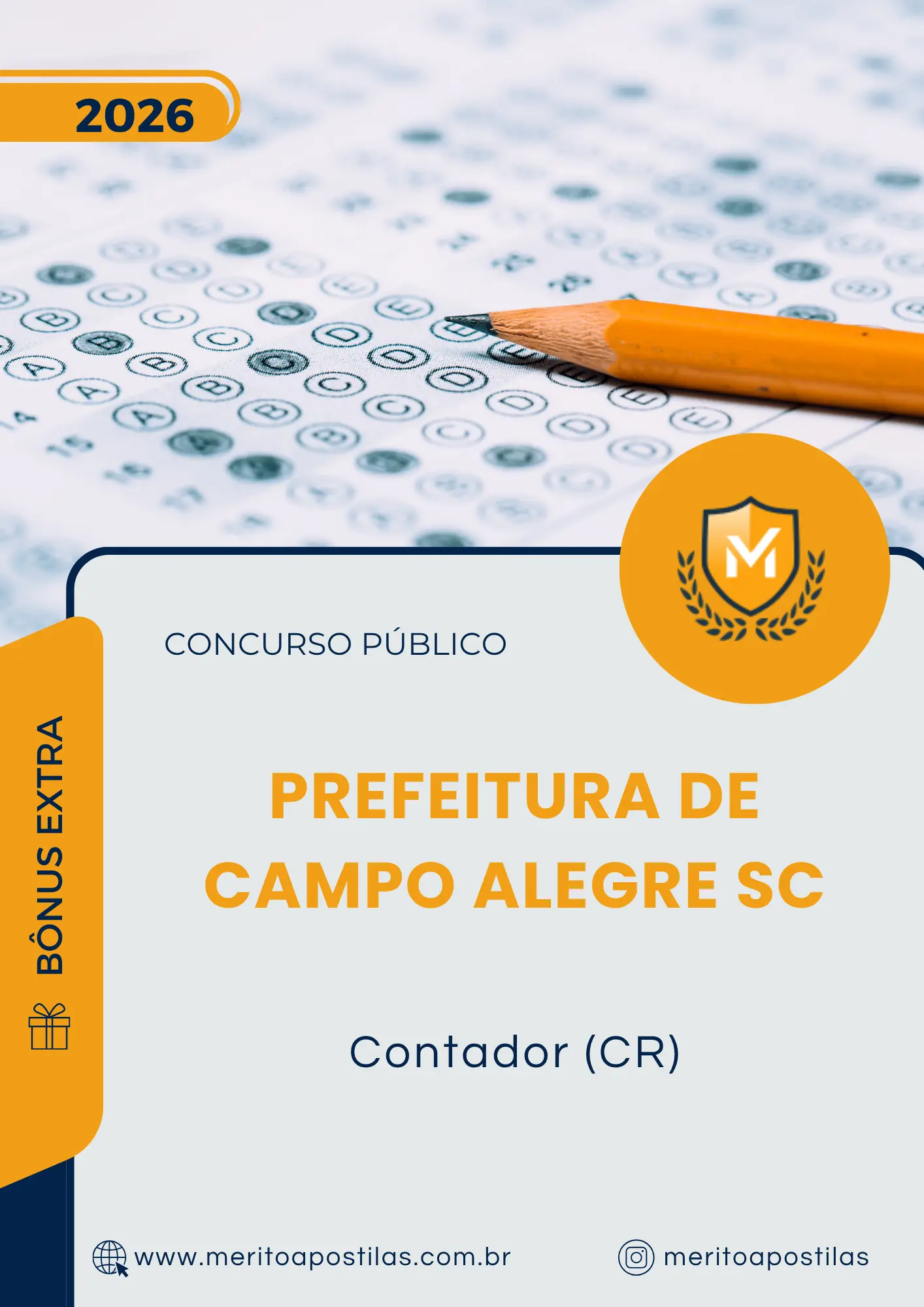 Apostila Contador CR Prefeitura de Campo Alegre SC 2026