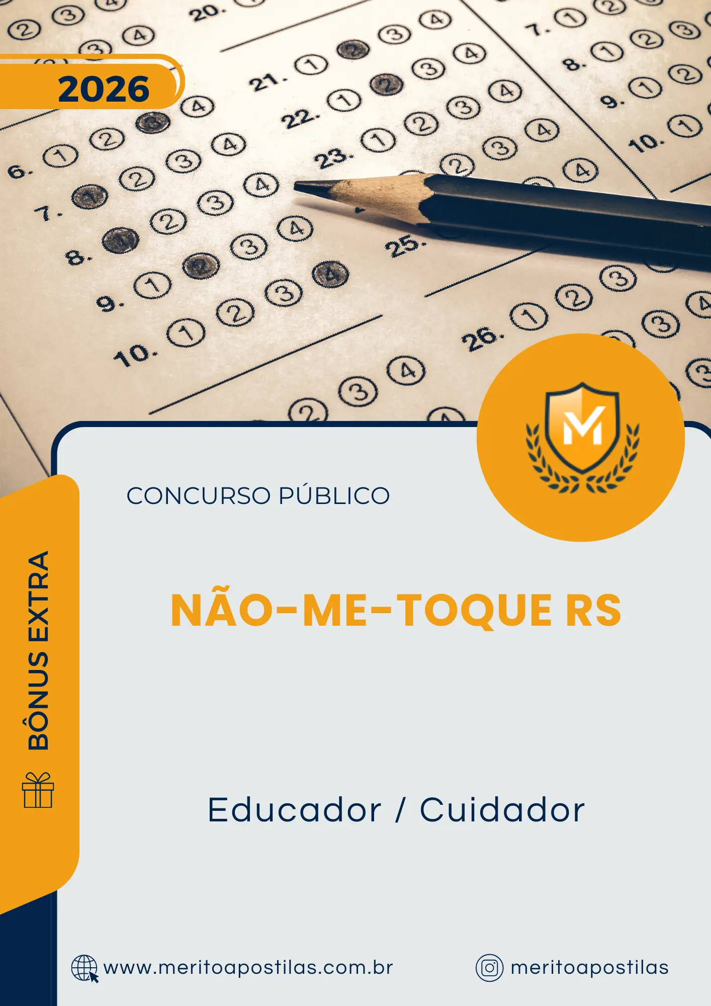 Apostila Educador Cuidador Prefeitura de Não-Me-Toque RS 2026
