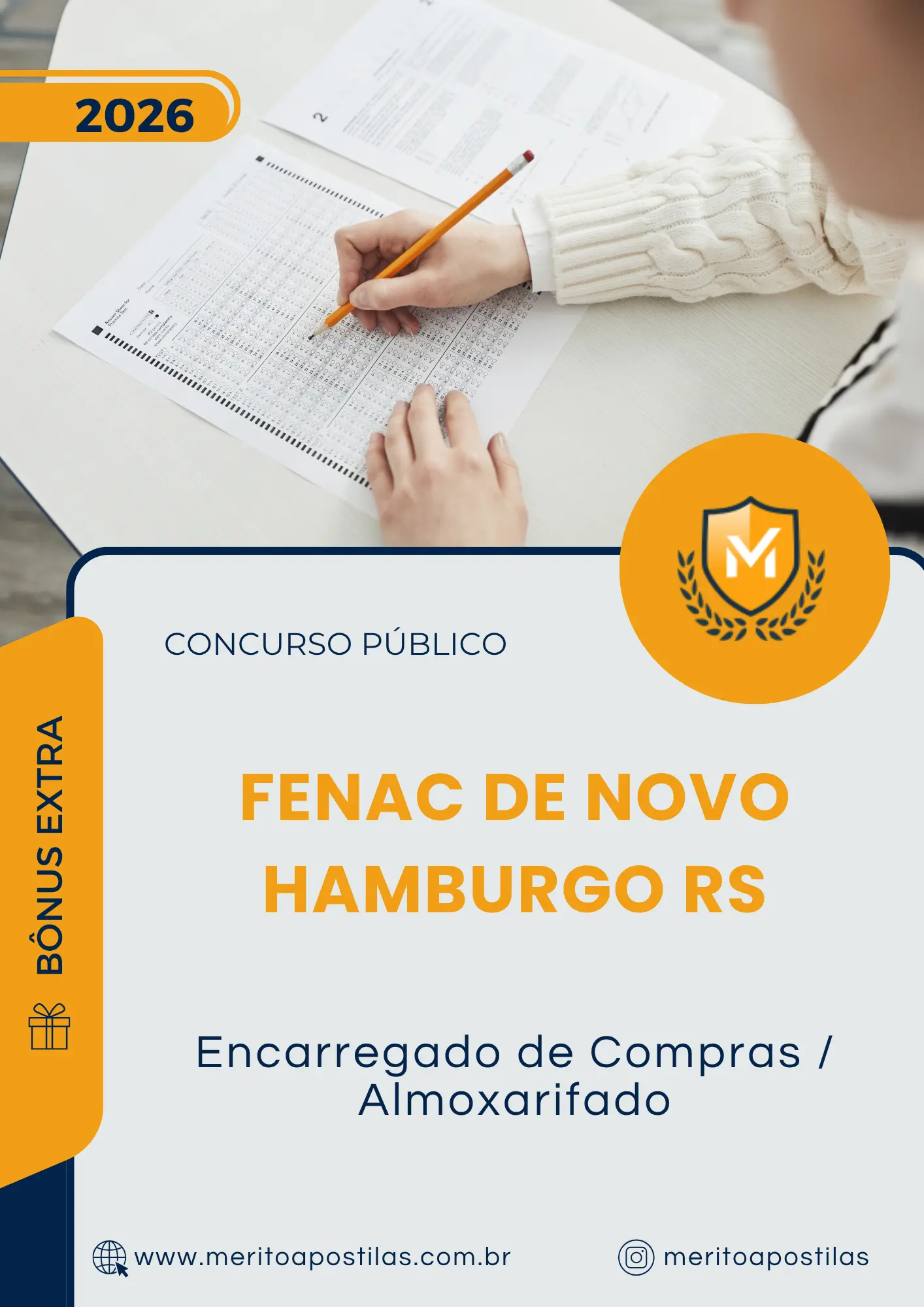 Apostila Encarregado de Compras Almoxarifado FENAC de Novo Hamburgo RS 2026