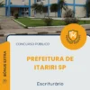 Apostila Escriturário Prefeitura de Itariri SP 2026