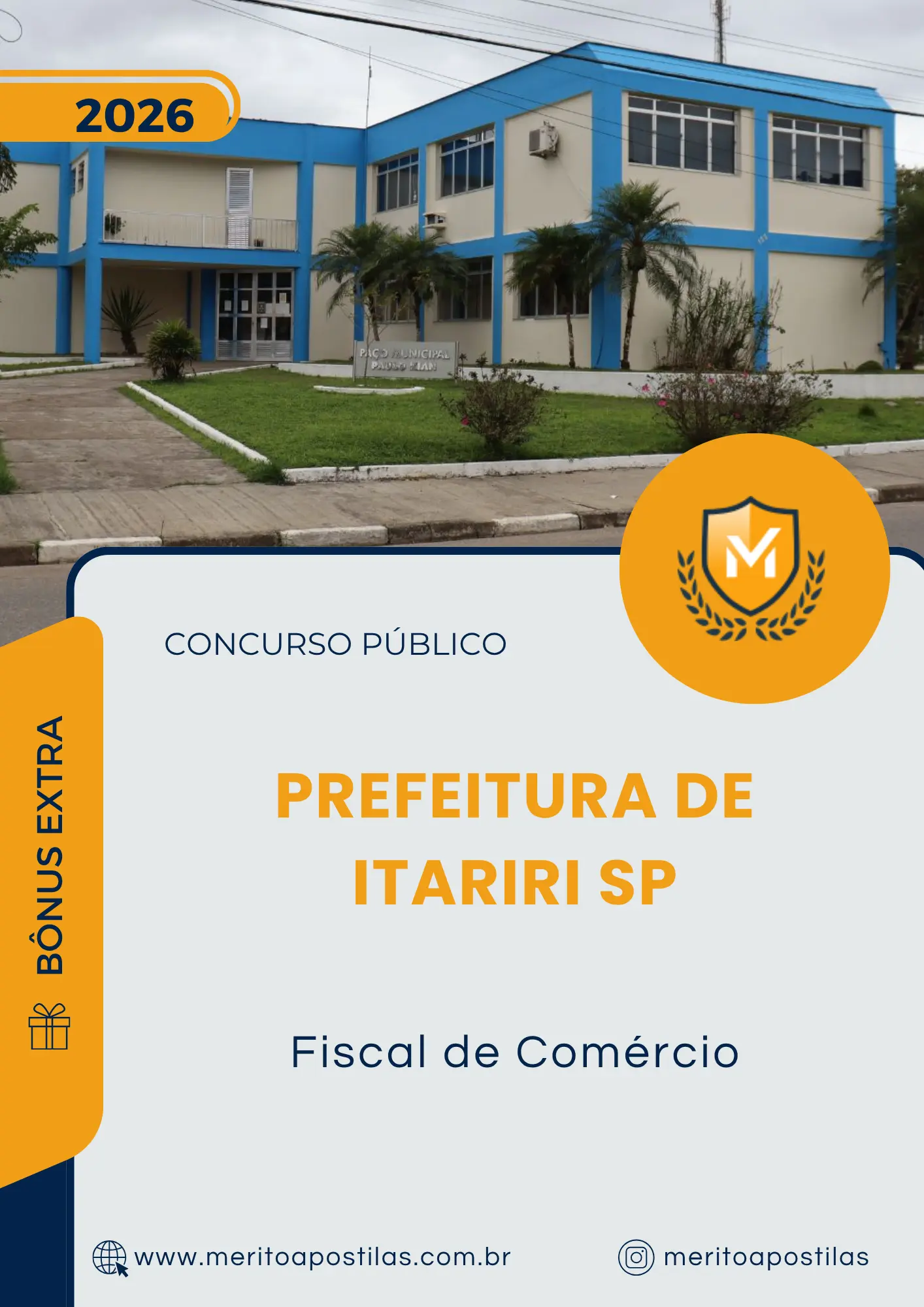 Apostila Fiscal De Comércio Prefeitura de Itariri SP 2026