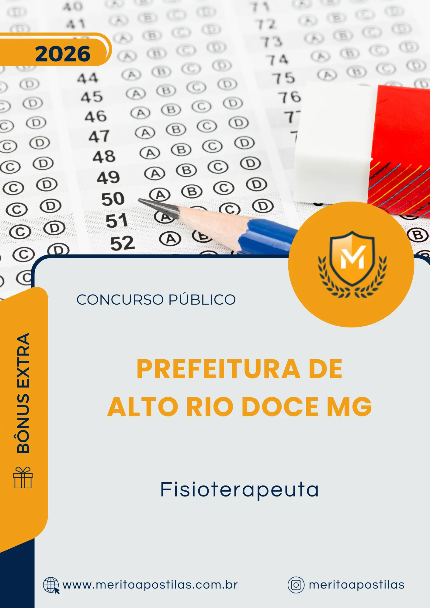 Apostila Fisioterapeuta Prefeitura de Alto Rio Doce MG 2026