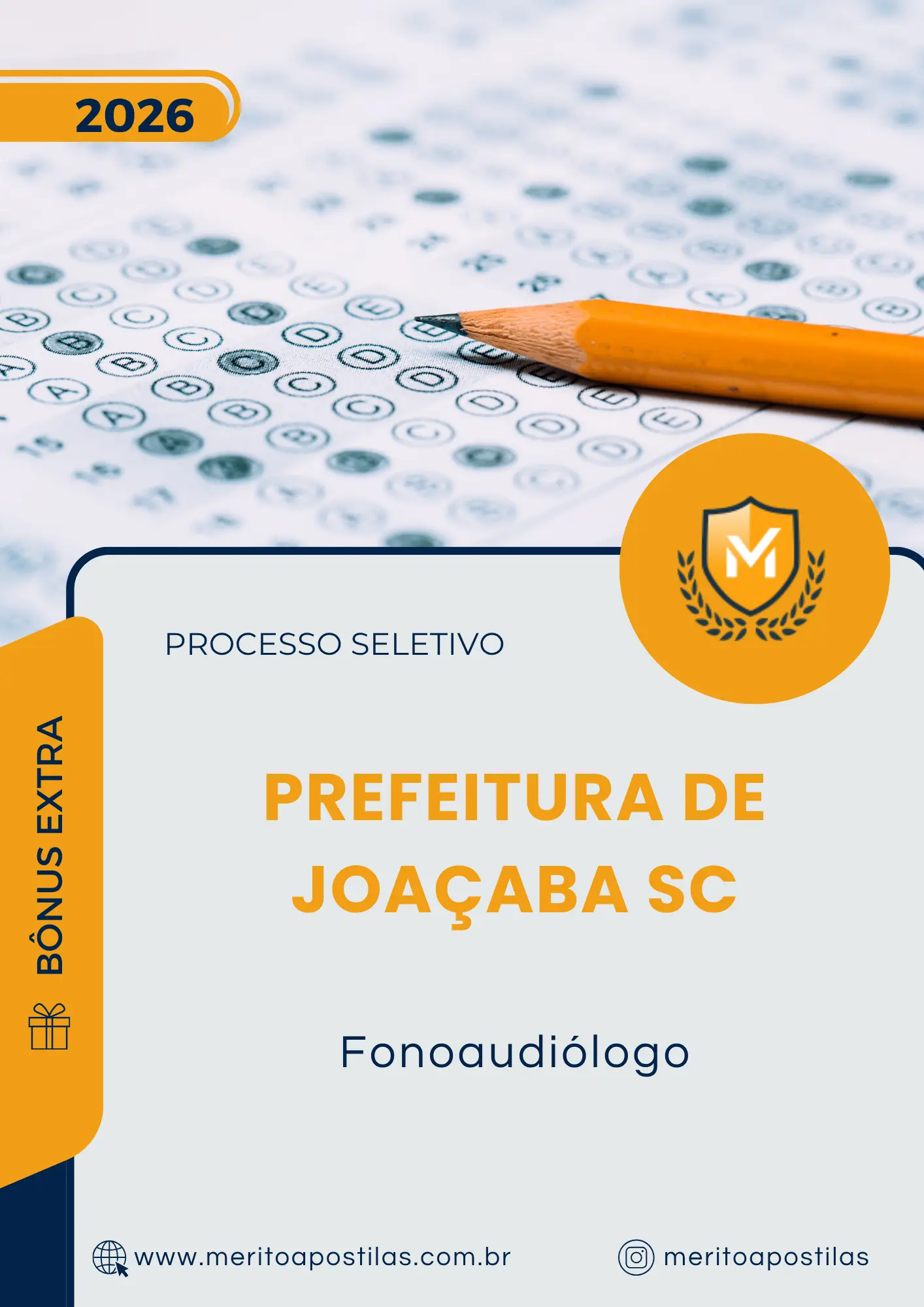Apostila Fonoaudiólogo Prefeitura de Joaçaba SC 2026