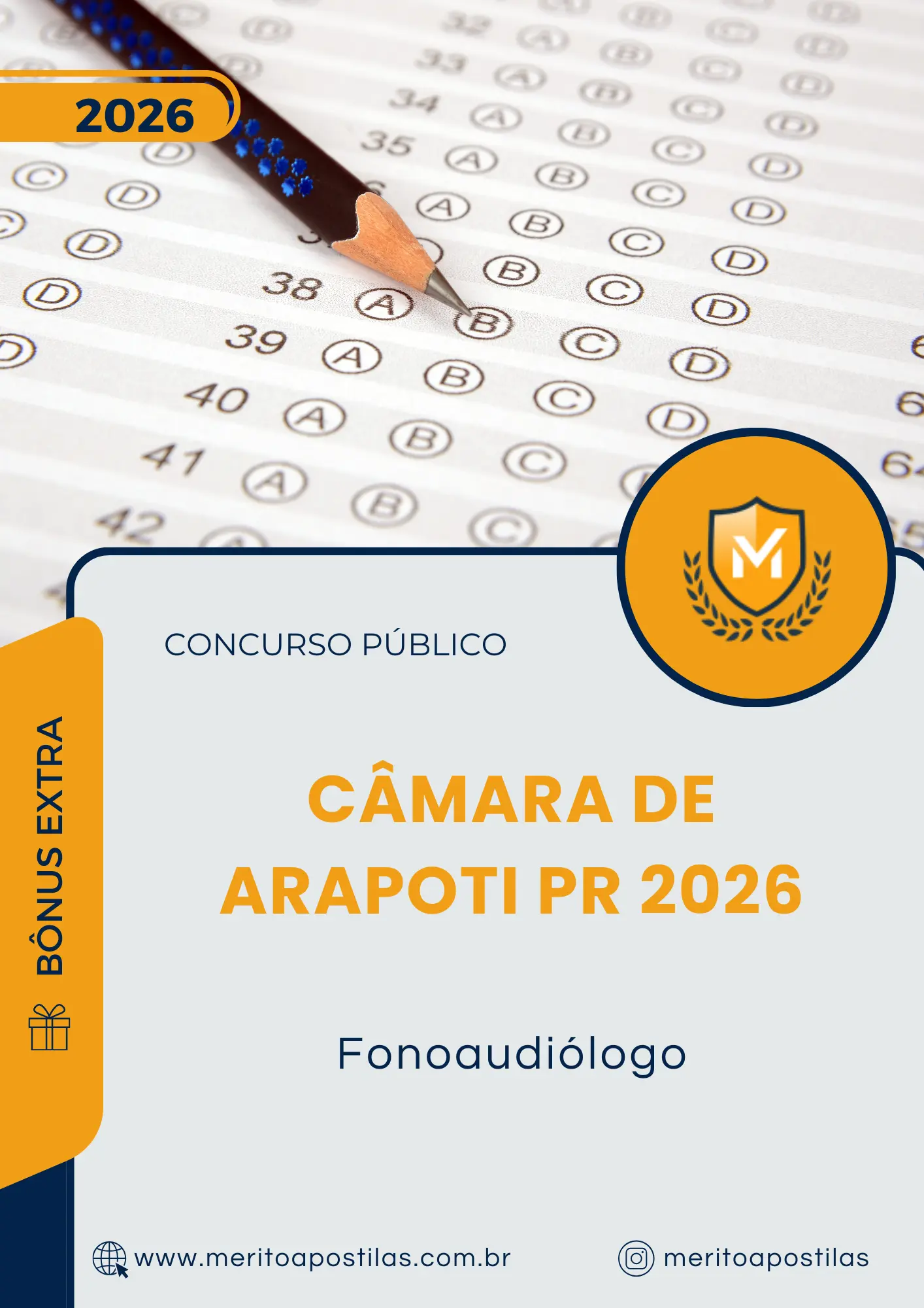 Apostila Fonoaudiólogo Câmara de Arapoti PR 2026