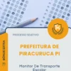 Apostila Monitor De Transporte Escolar Prefeitura de Piracuruca PI 2026