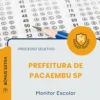 Apostila Monitor Escolar Prefeitura de Pacaembu SP 2026