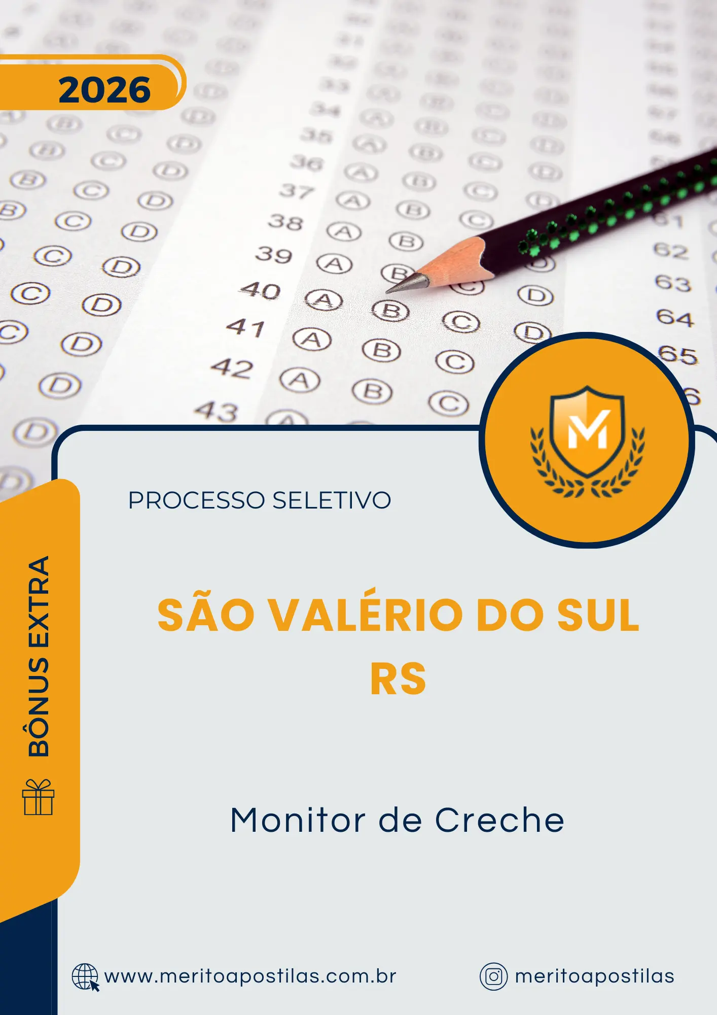 Apostila Monitor de Creche Prefeitura de São Valério do Sul RS 2026