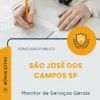 Apostila Monitor de Serviços Gerais Concurso Público URBAM de São José dos Campos SP 2026