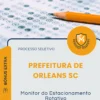 Apostila Monitor do Estacionamento Rotativo Prefeitura de Orleans SC 2026