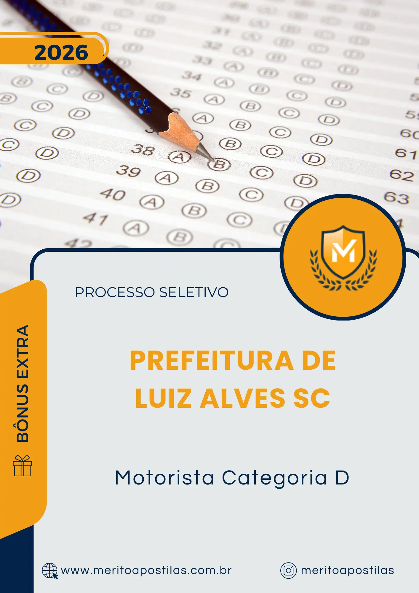 Apostila Motorista Categoria D Prefeitura de Luiz Alves SC 2026