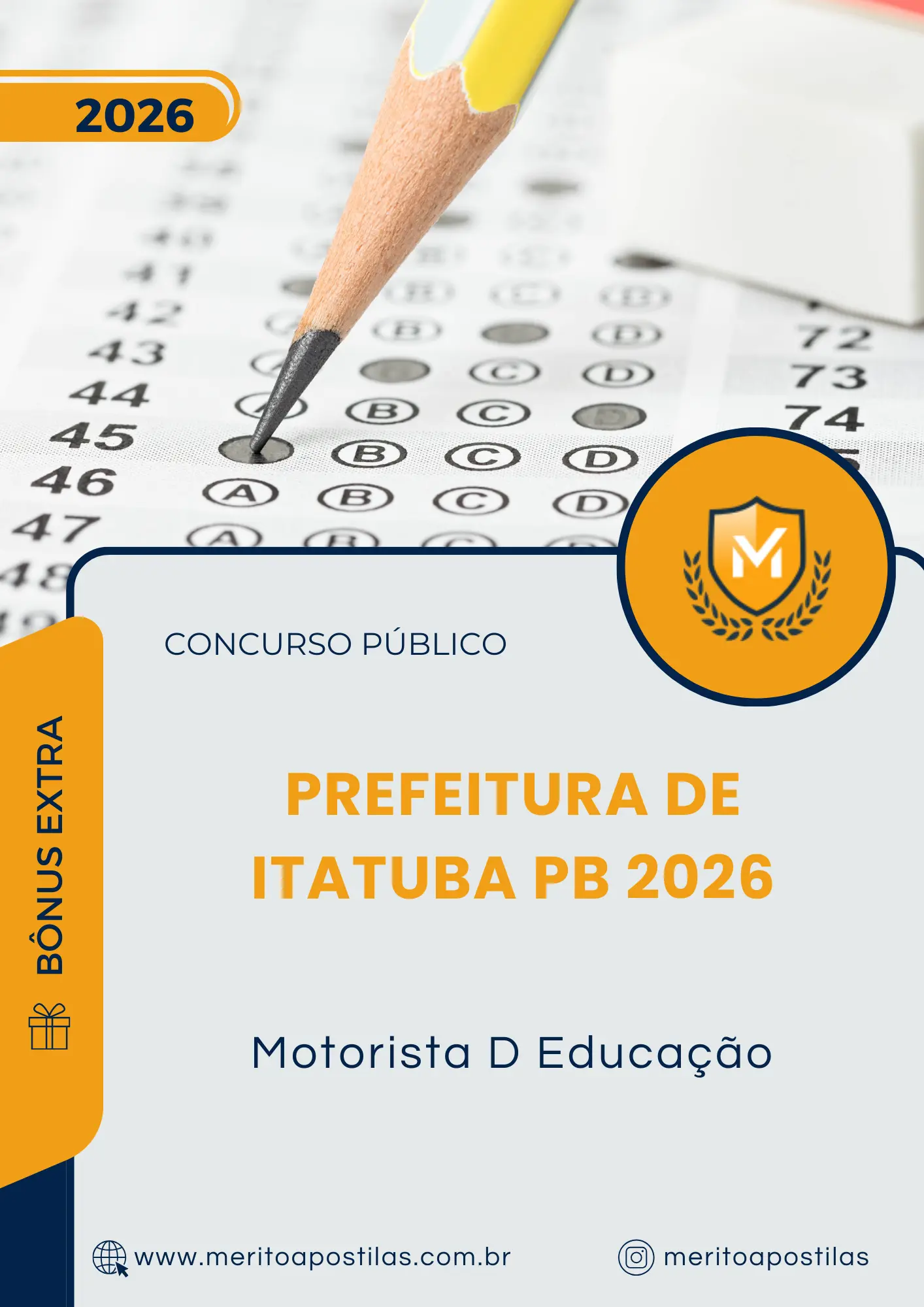 Apostila Motorista D Educação Prefeitura de Itatuba PB 2026