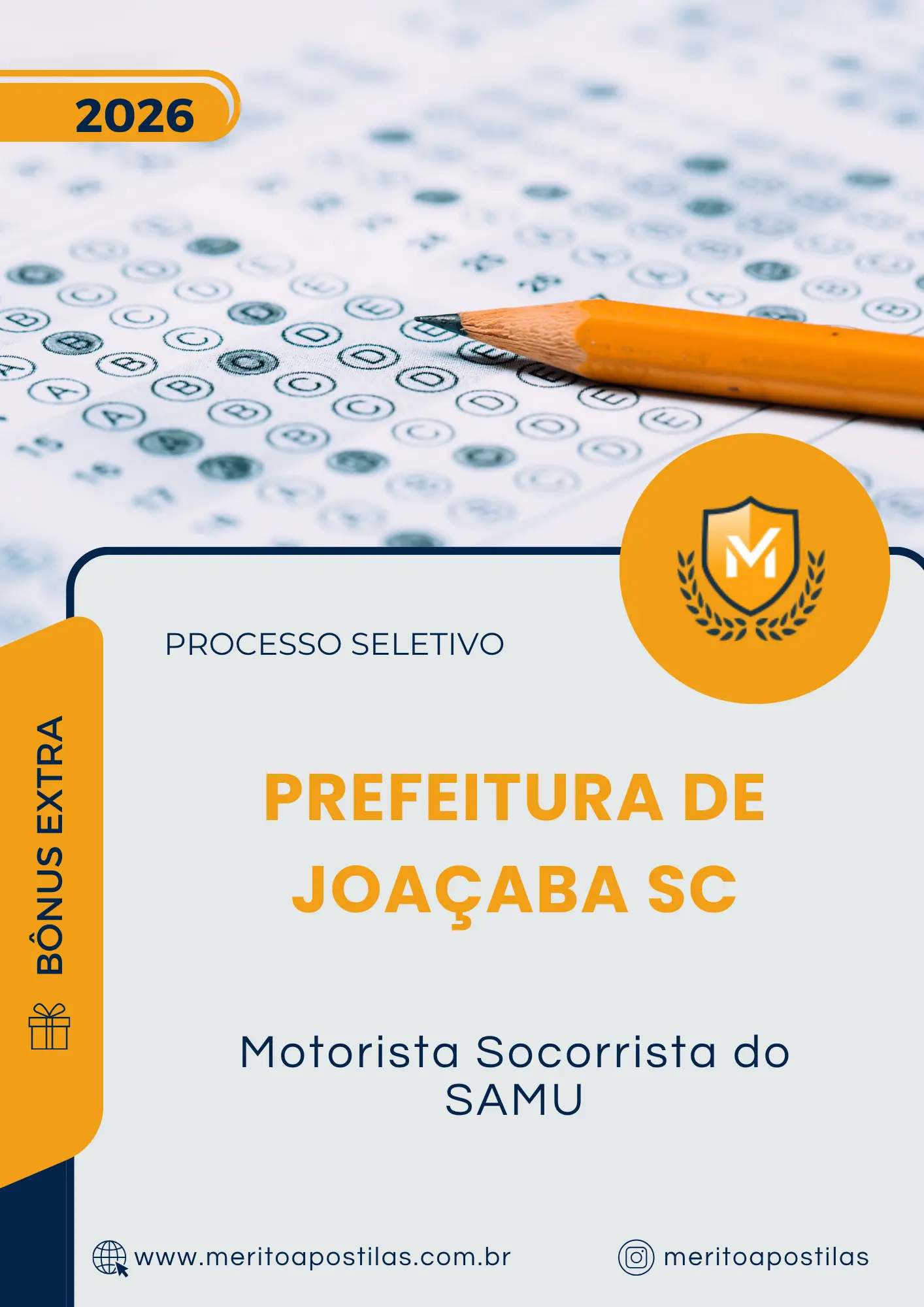 Apostila Motorista Socorrista do SAMU Prefeitura de Joaçaba SC 2026