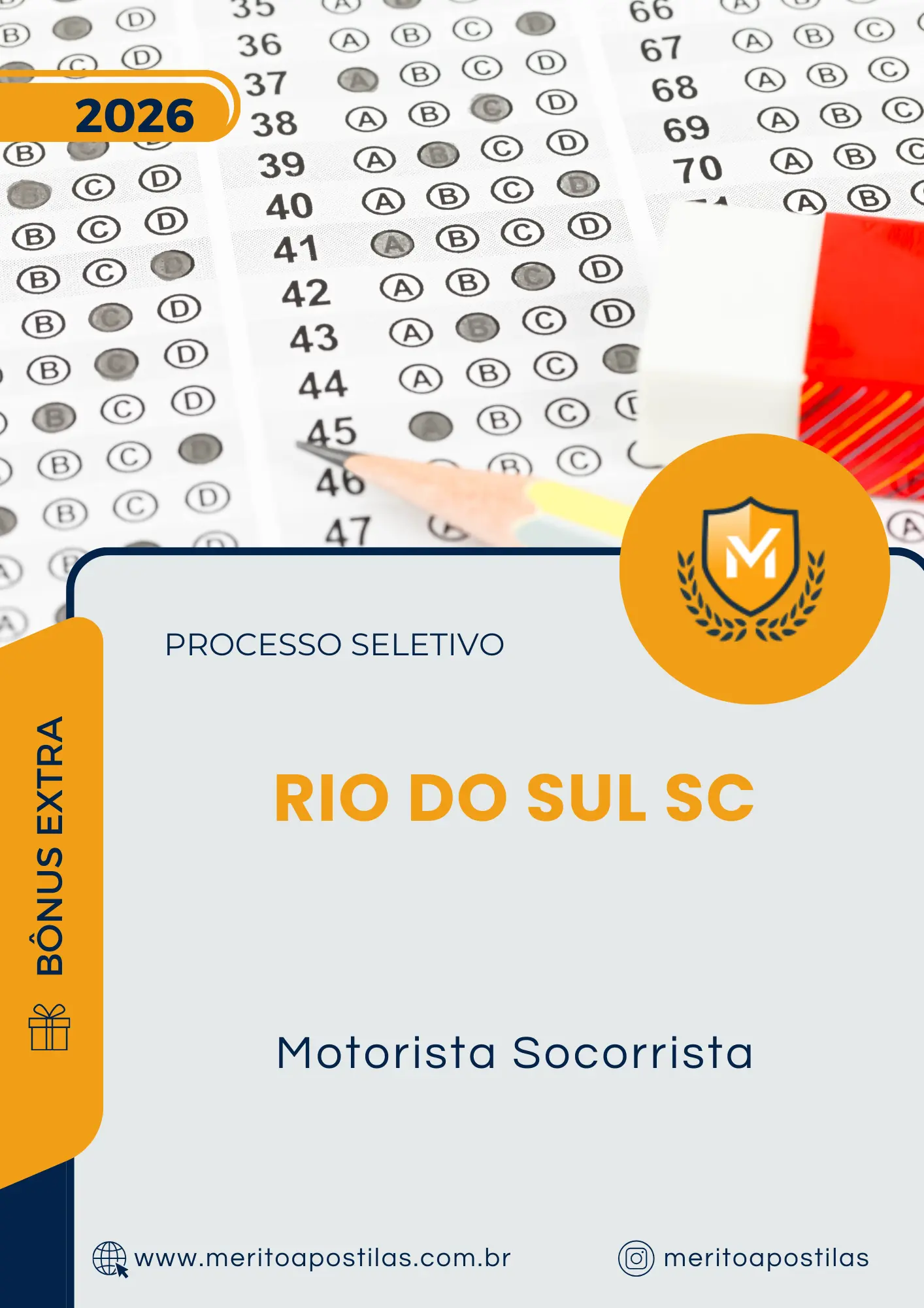 Apostila Motorista Socorrista Prefeitura de Rio do Sul SC 2026