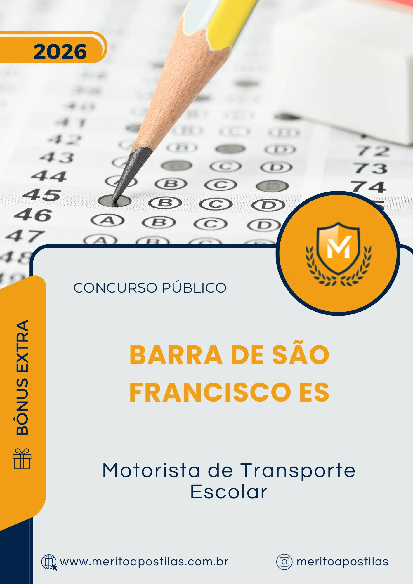 Apostila Motorista de Transporte Escolar Prefeitura de Barra de São Francisco ES 2026