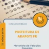 Apostila Motorista de Veículos Pesados Prefeitura de Arapoti PR 2026