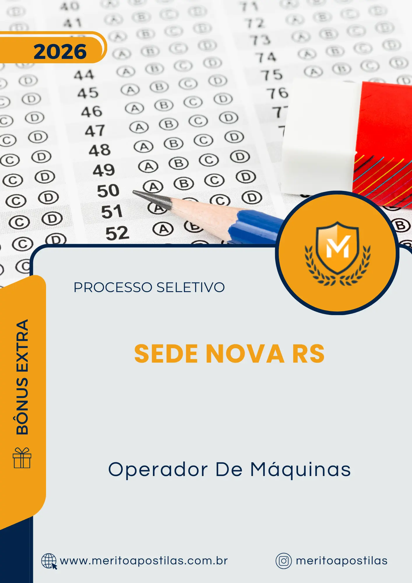 Apostila Operador De Máquinas Prefeitura de Sede Nova RS 2026
