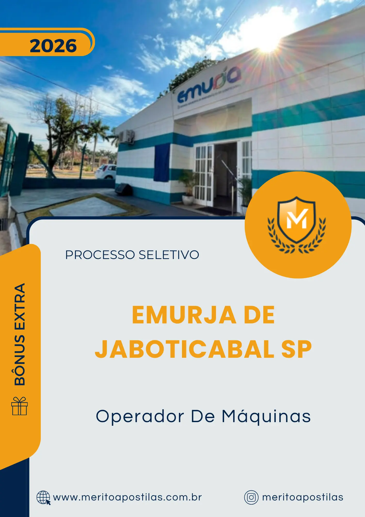 Apostila Operador De Máquinas Processo Seletivo EMURJA de Jaboticabal SP 2026