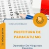 Apostila Operador De Máquinas Pesadas Prefeitura de Paracatu MG 2026
