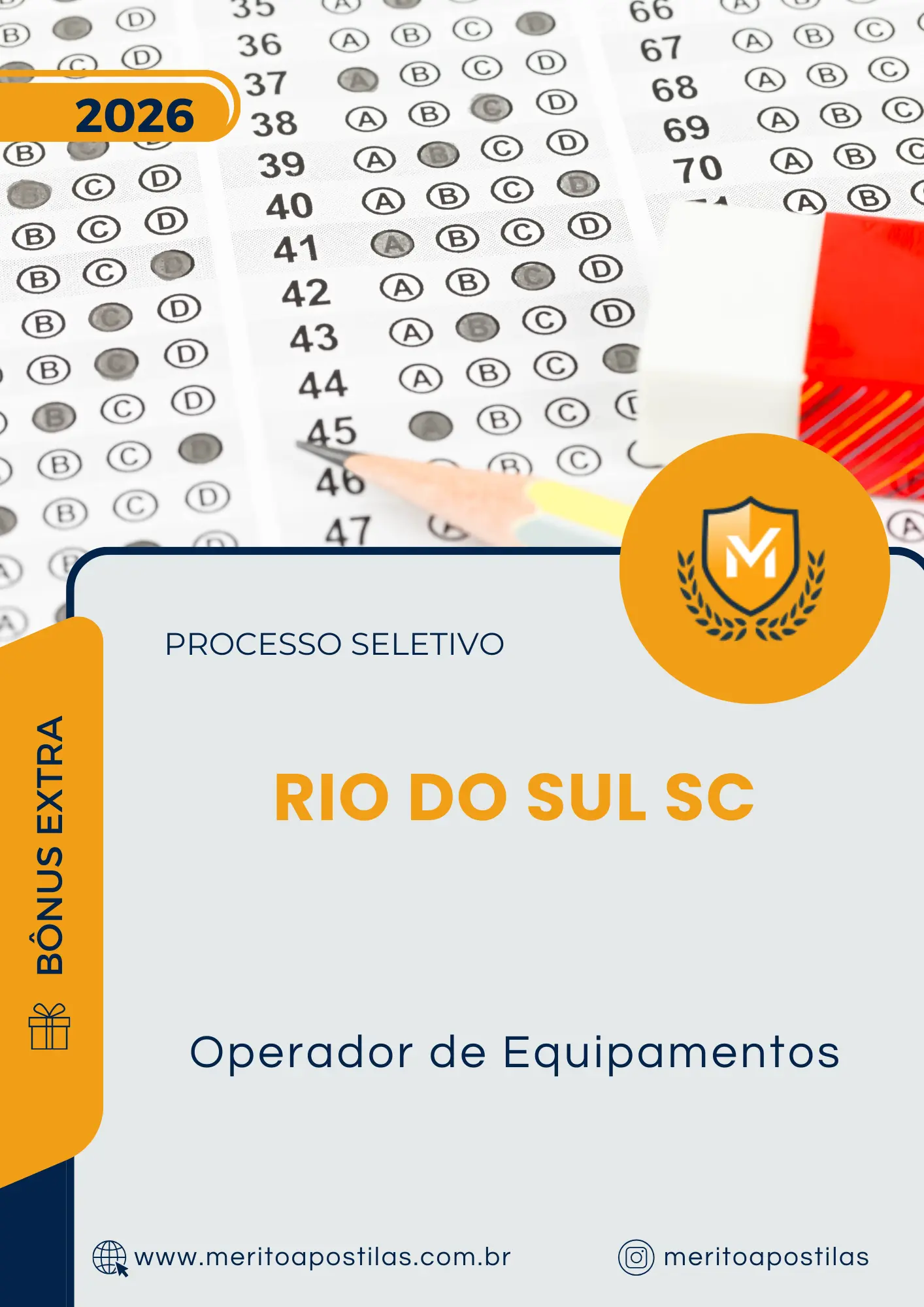 Apostila Operador de Equipamentos Prefeitura de Rio do Sul SC 2026