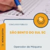 Apostila Operador de Máquina Prefeitura de São Bento do Sul SC 2026