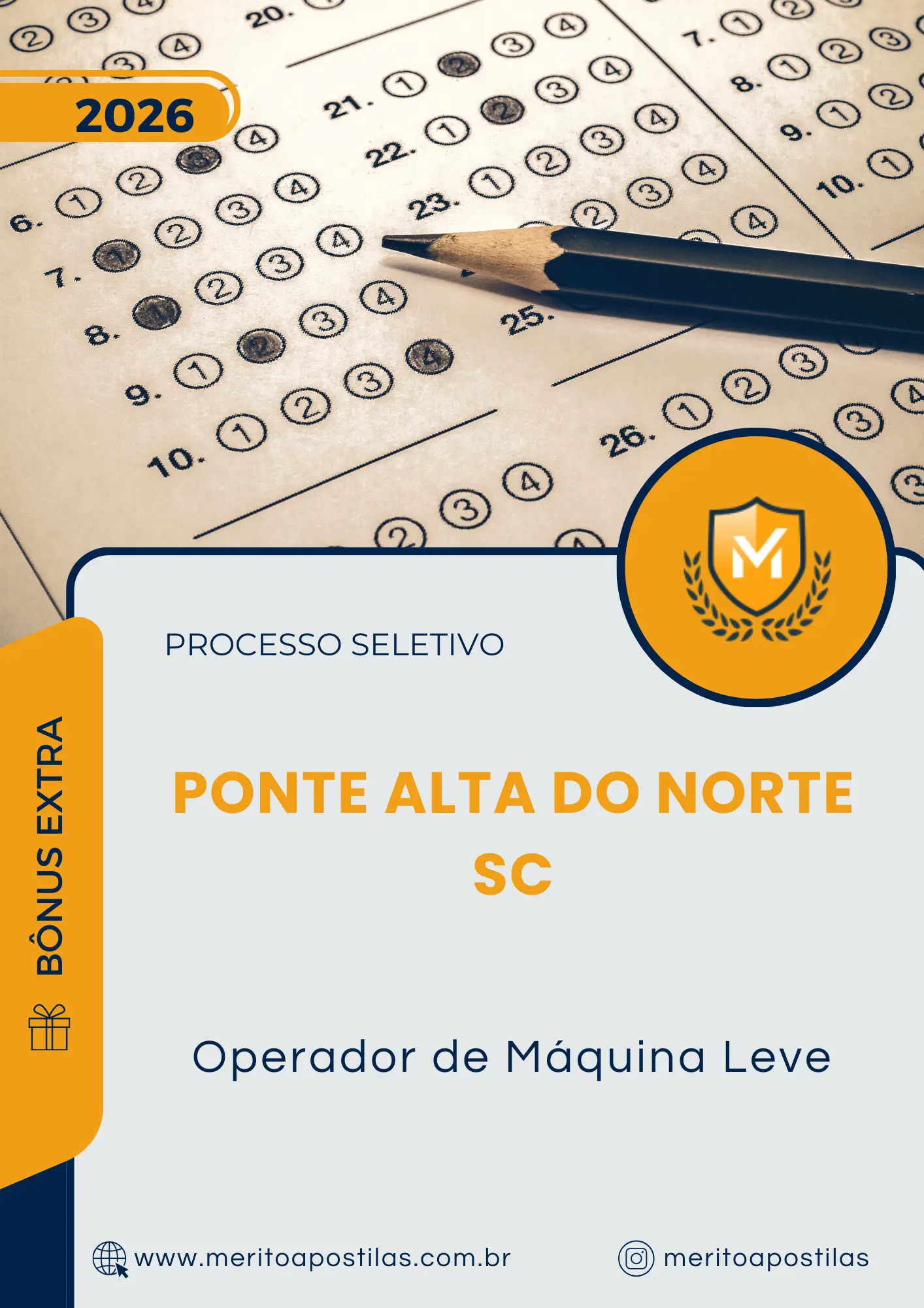Apostila Operador de Máquina Leve Prefeitura de Ponte Alta do Norte SC 2026