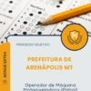 Apostila Operador de Máquina Motoniveladora Patrol Prefeitura de Arenápolis MT 2026