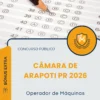 Apostila Operador de Máquinas Câmara de Arapoti PR 2026