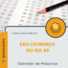Apostila Operador de Máquinas Prefeitura de São Lourenço do Sul RS 2026
