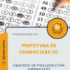 Apostila Operador de Máquinas CNH categoria D Prefeitura de Guaraciaba SC 2026