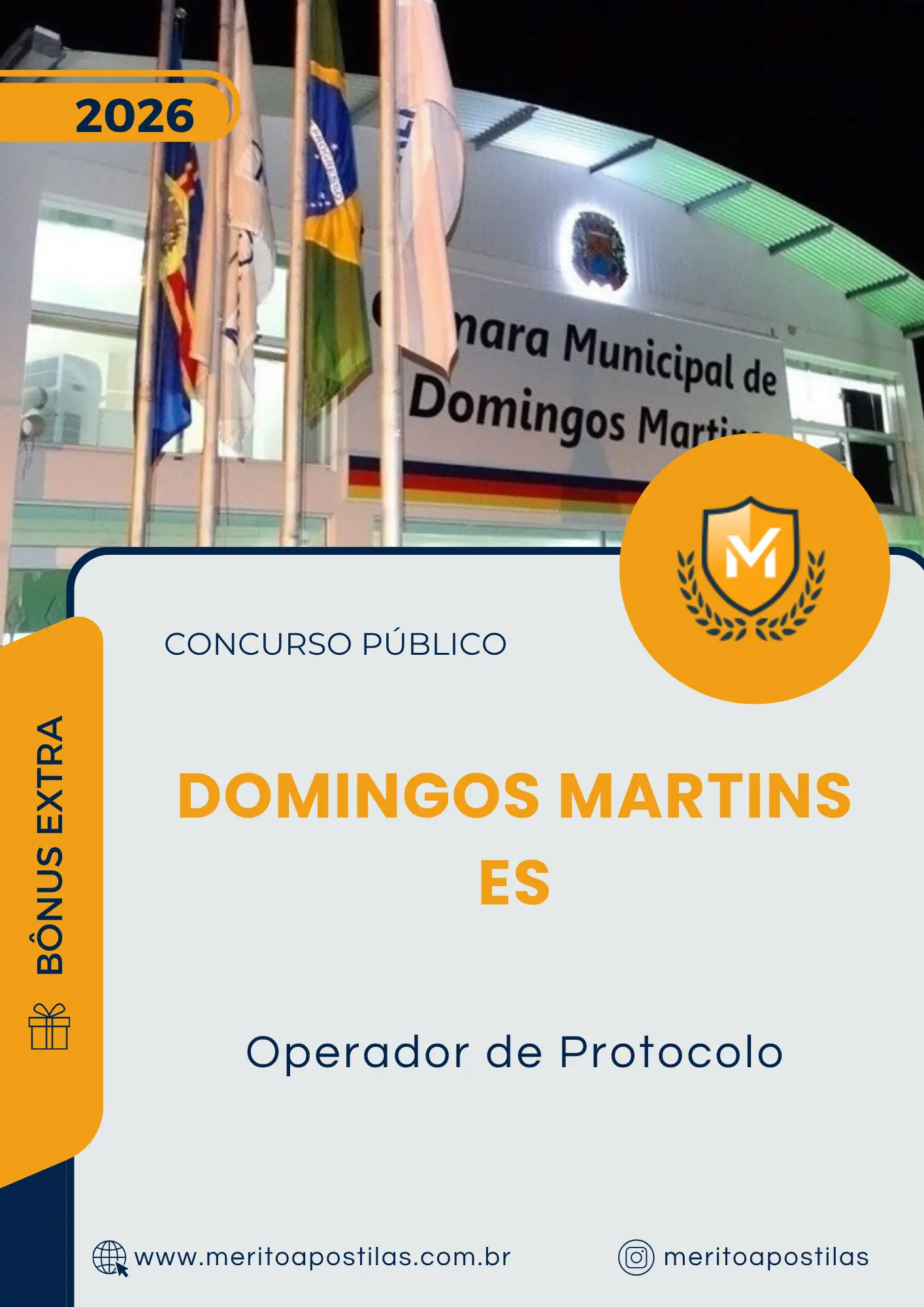 Apostila Operador de Protocolo Câmara de Domingos Martins ES 2026