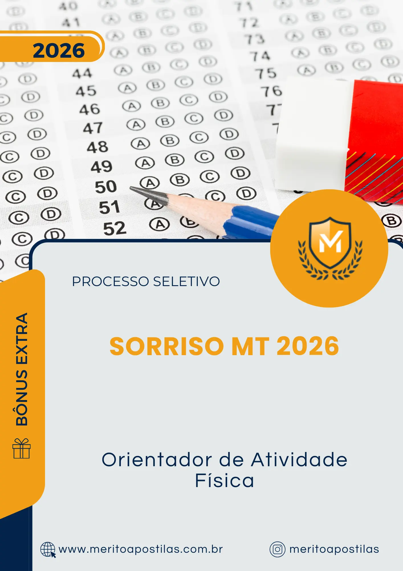 Apostila Orientador de Atividade Física Prefeitura de Sorriso MT 2026