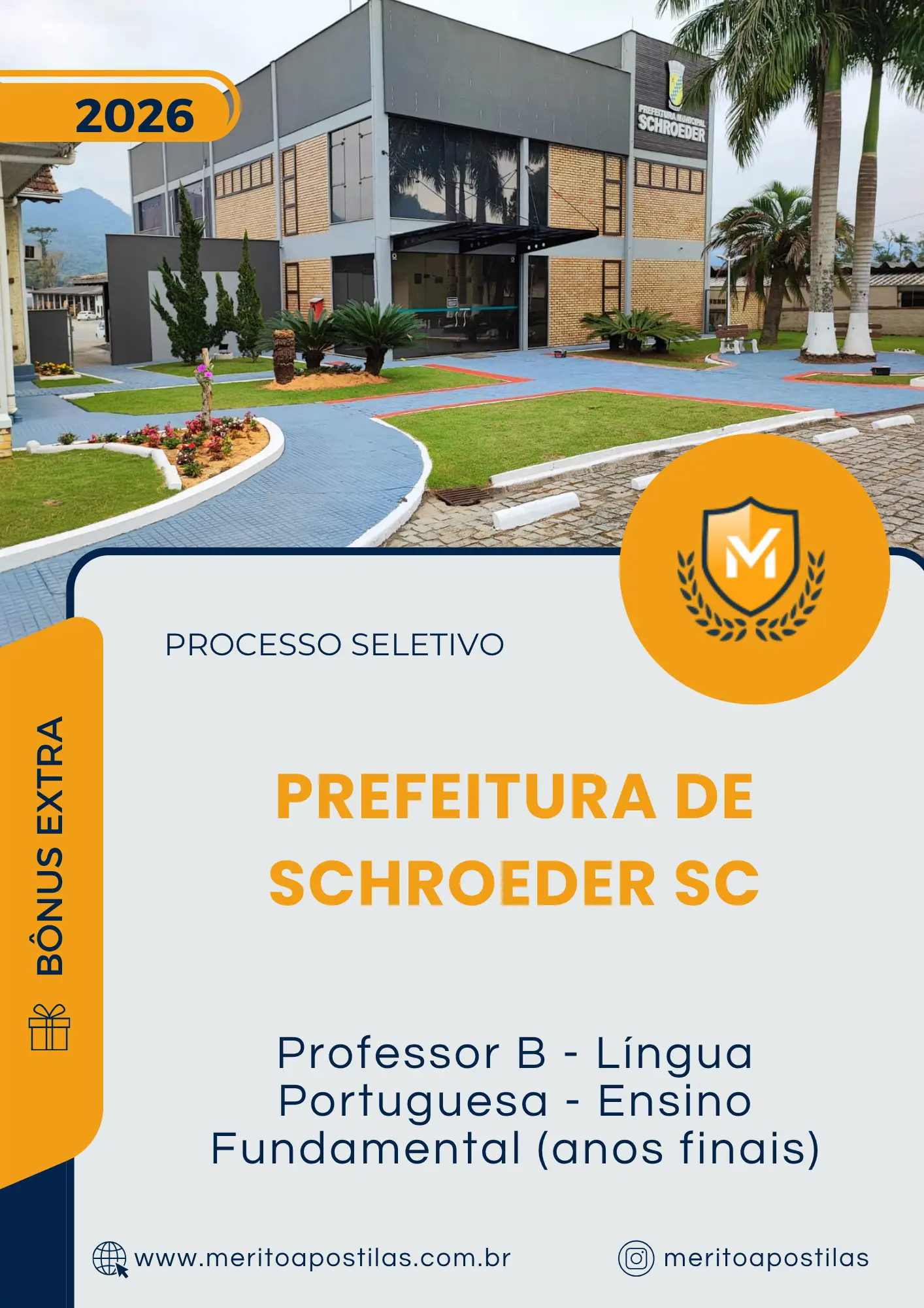 Apostila Professor B Língua Portuguesa Ensino Fundamental Anos Finais Prefeitura de Schroeder SC 2026