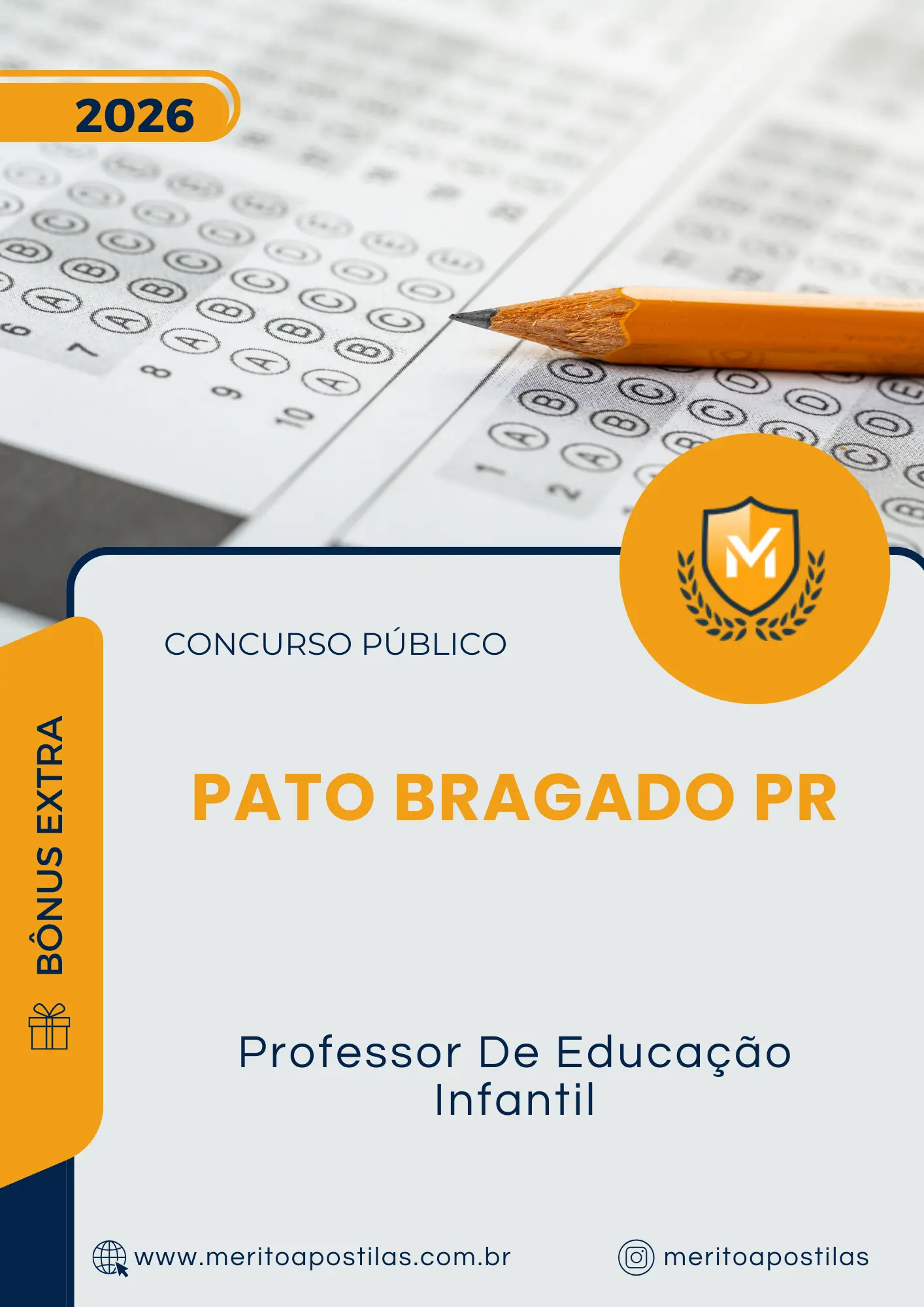 Apostila Professor De Educação Infantil Prefeitura de Pato Bragado PR 2026
