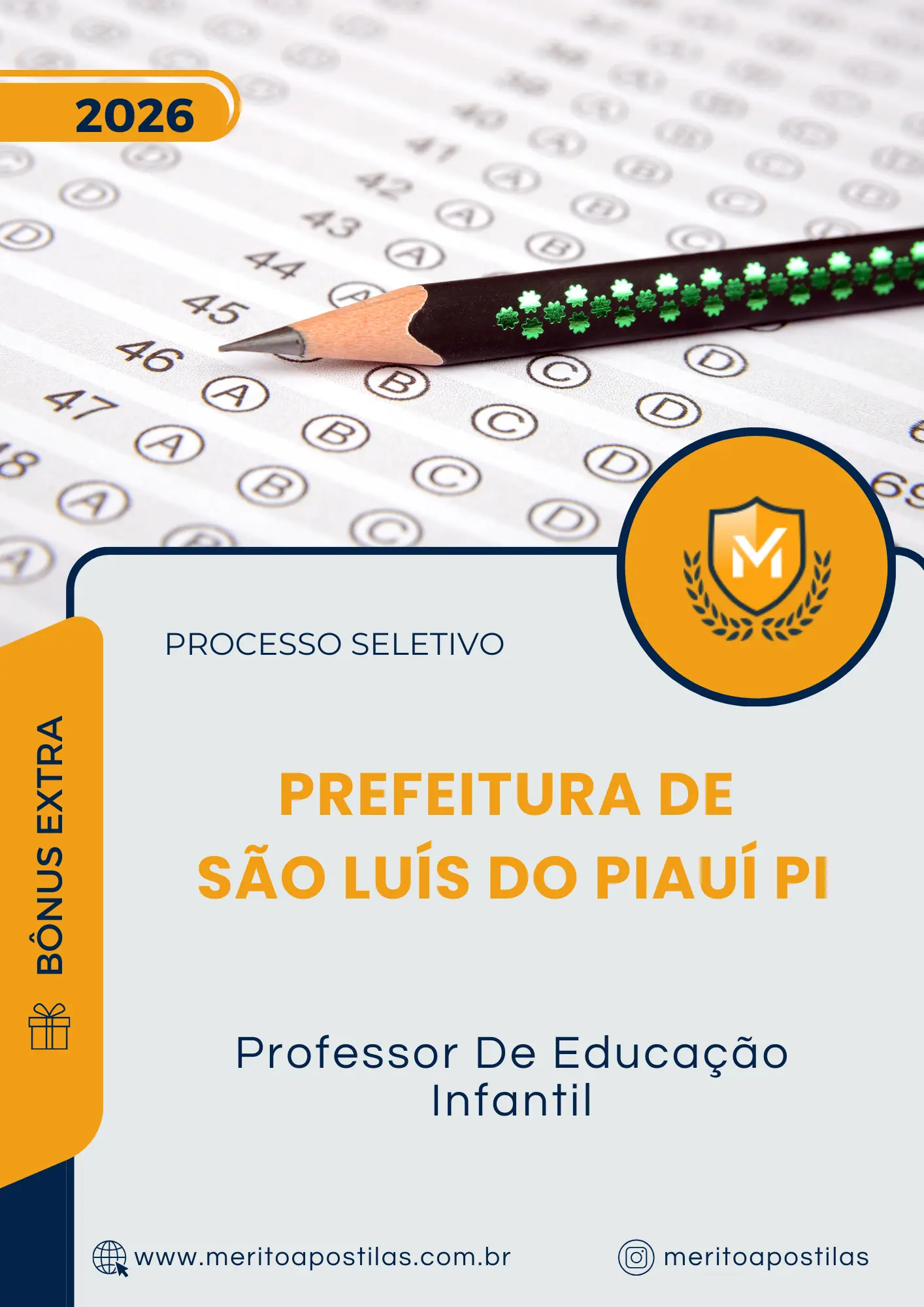 Apostila Professor De Educação Infantil Prefeitura de São Luís do Piauí PI 2026