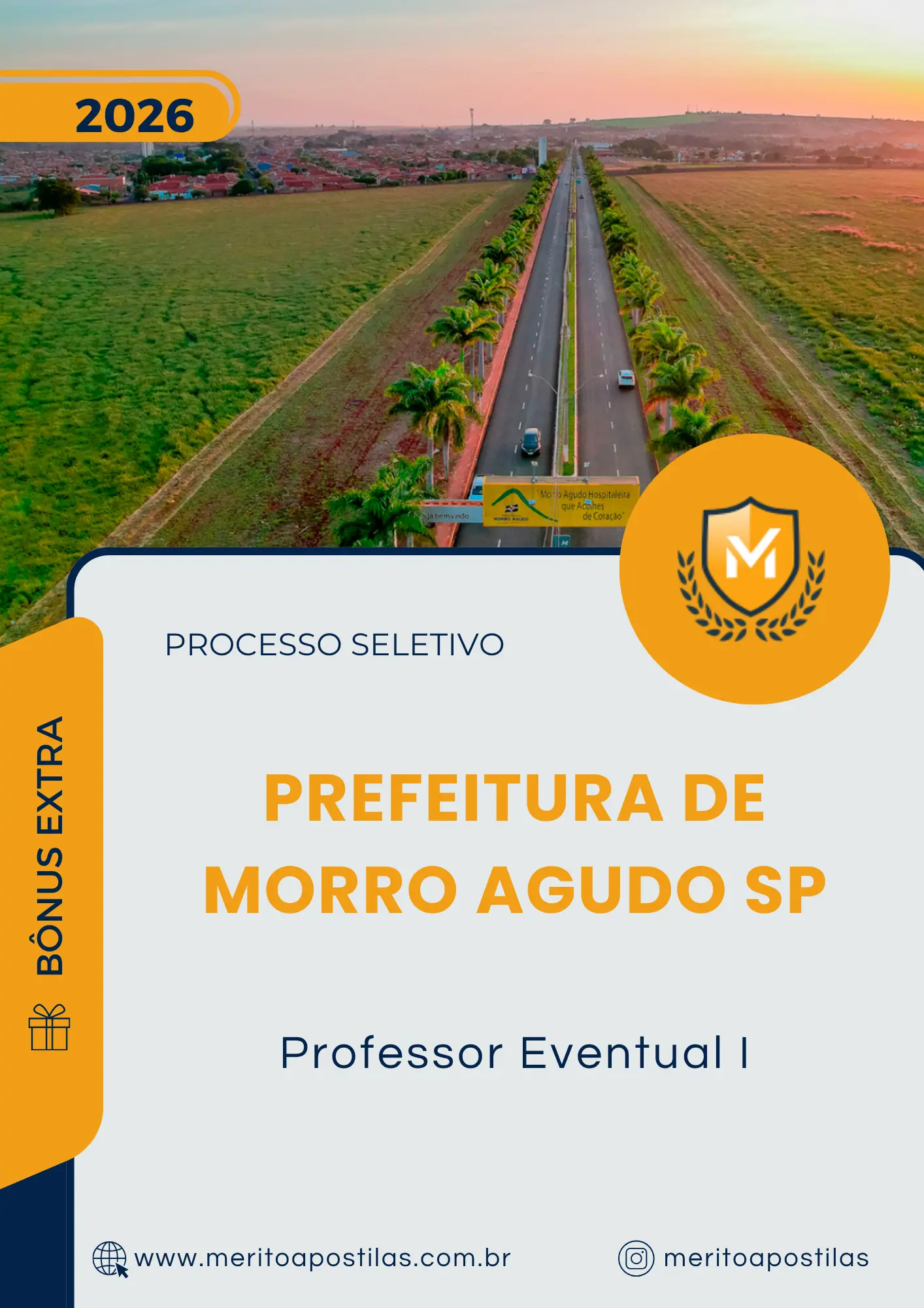 Apostila Professor Eventual I Prefeitura de Morro Agudo SP 2026