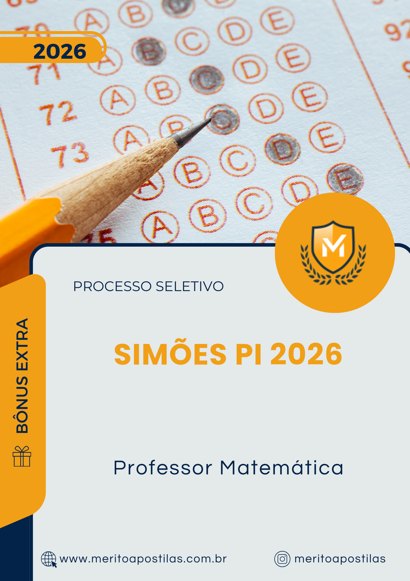 Apostila Professor Matemática Prefeitura de Simões PI 2026
