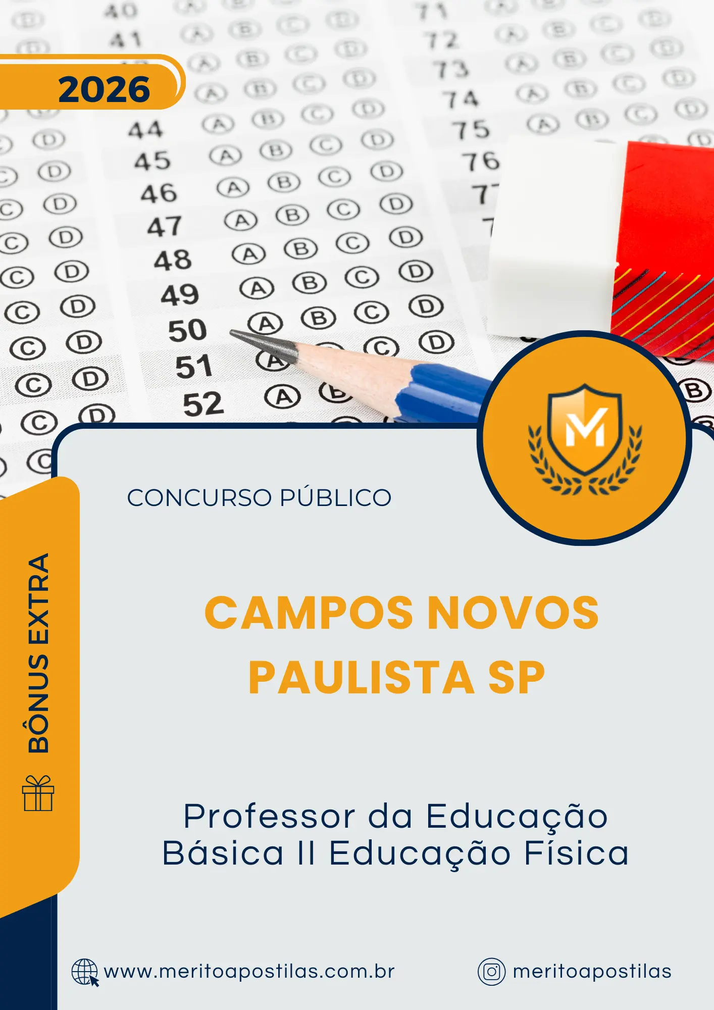 Apostila Professor da Educação Básica II Educação Física Prefeitura de Campos Novos Paulista SP 2026