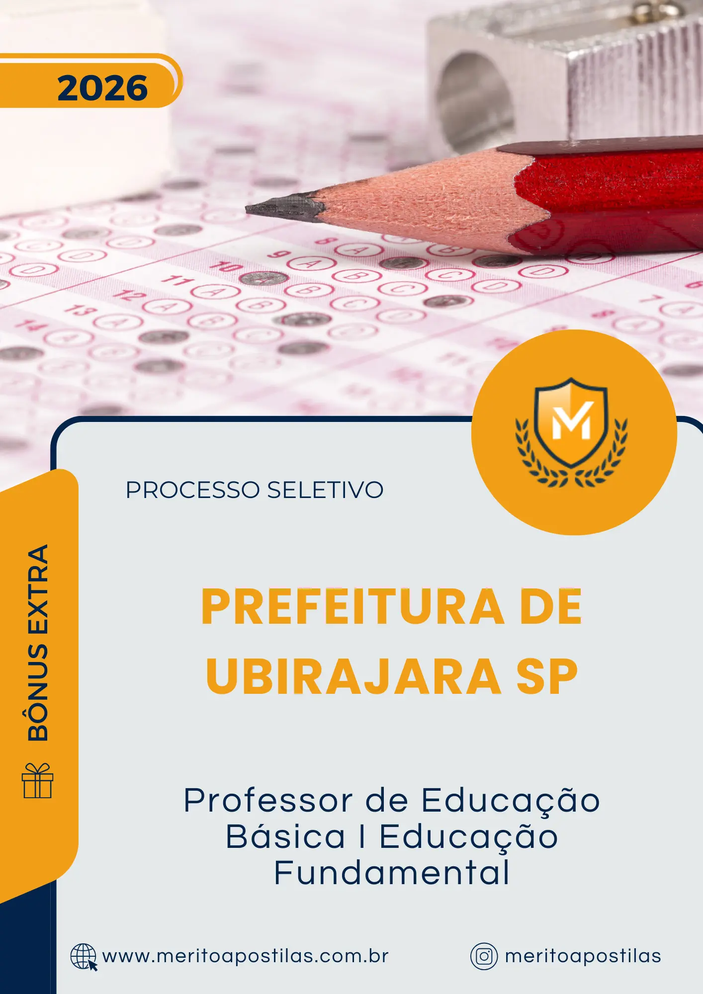 Apostila Professor de Educação Básica I Educação Fundamental Prefeitura de Ubirajara SP 2026