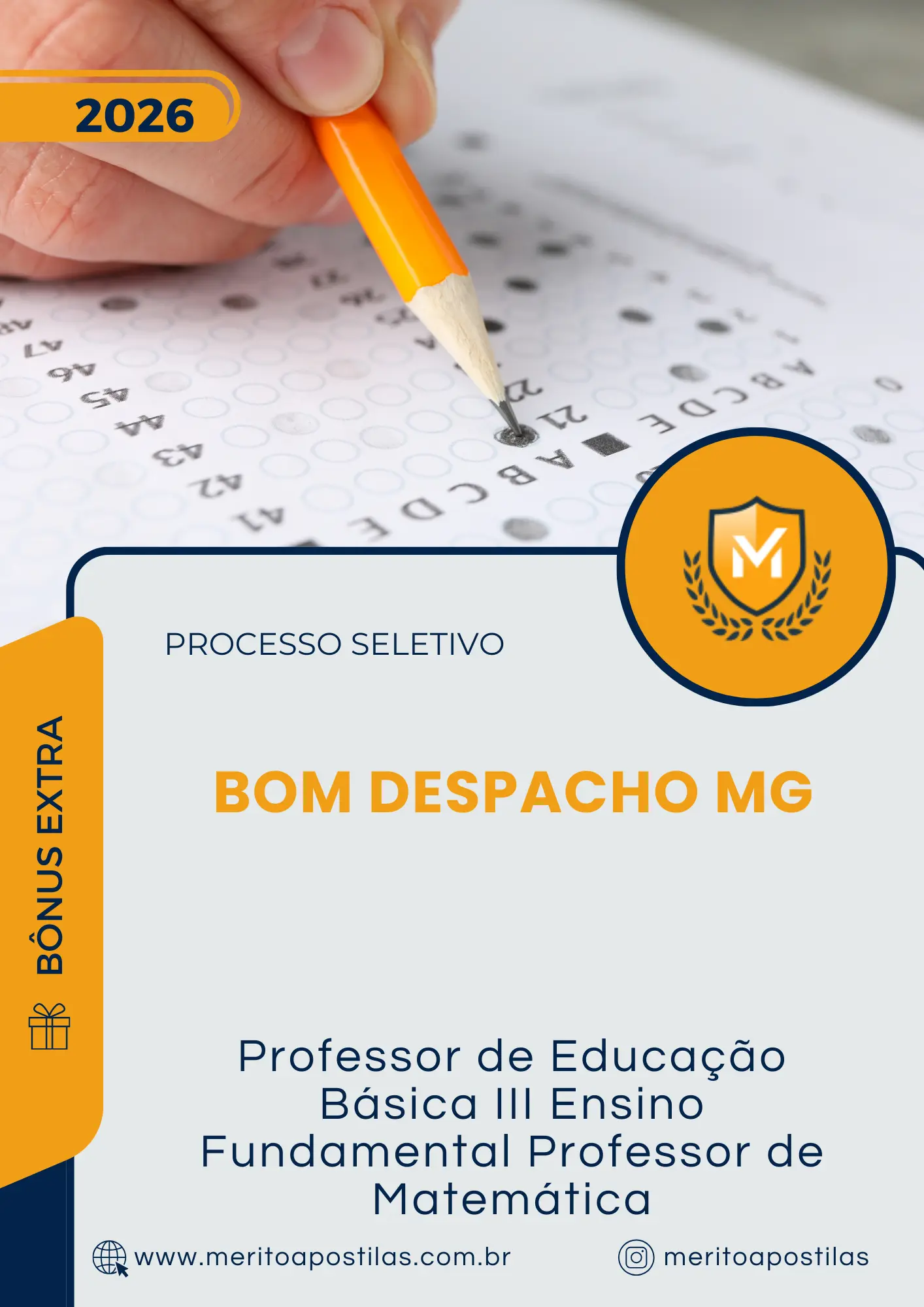 Apostila Professor de Educação Básica III Ensino Fundamental Professor de Matemática Prefeitura de Bom Despacho MG 2026