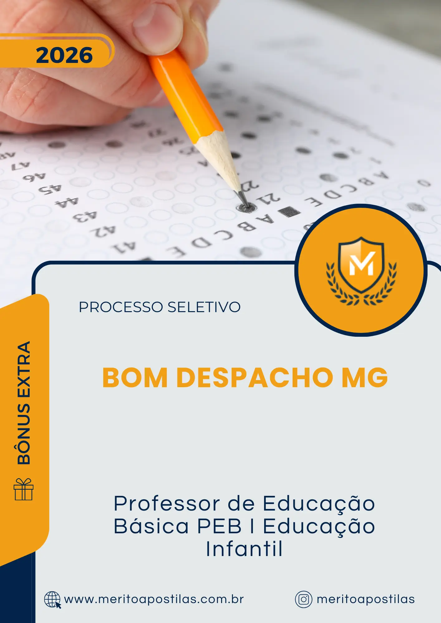 Apostila Professor de Educação Básica PEB I Educação Infantil Prefeitura de Bom Despacho MG 2026