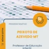 Apostila Professor de Educação Infantil Prefeitura de Peixoto de Azevedo MT 2026