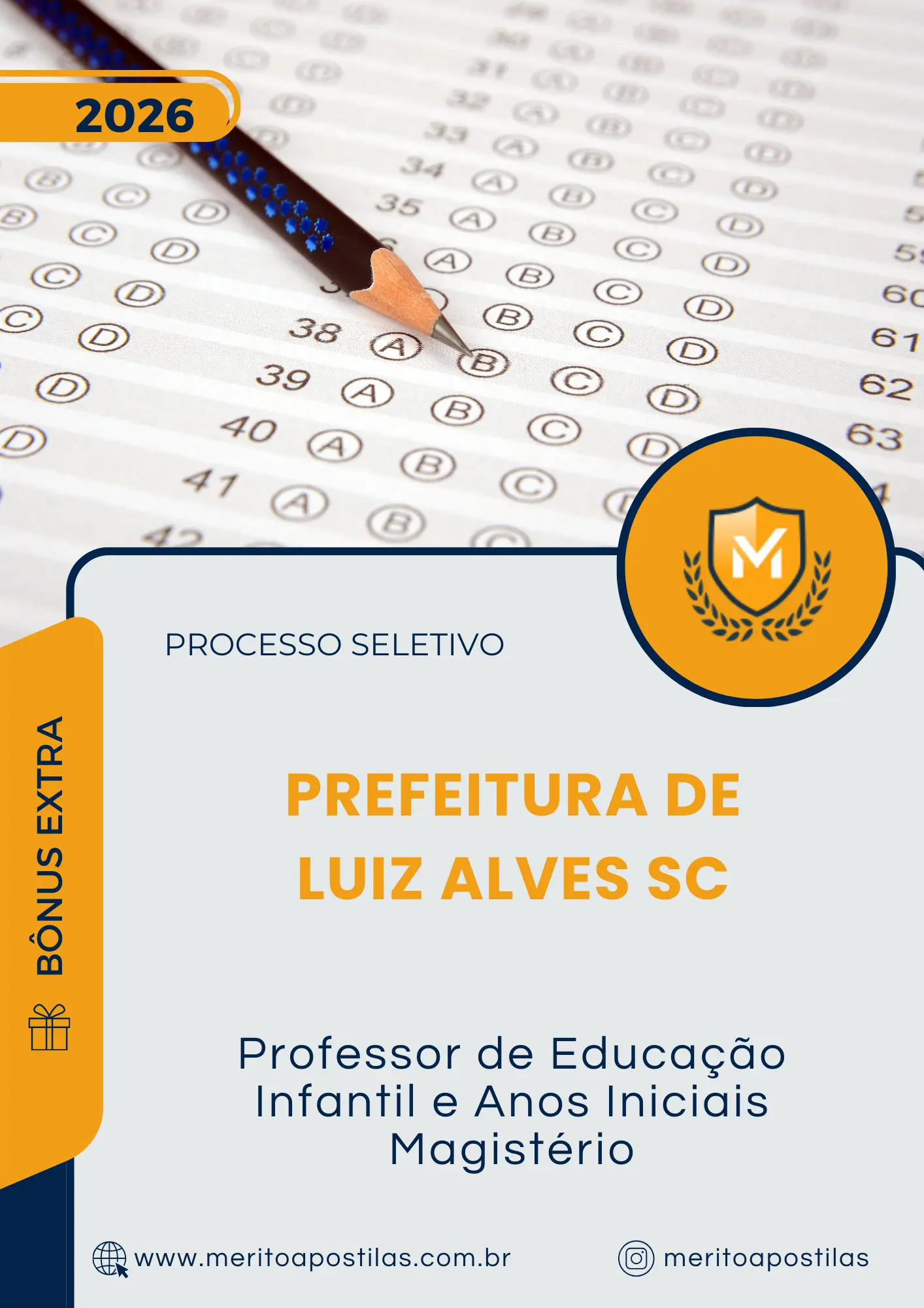 Apostila Professor de Educação Infantil e Anos Iniciais Magistério Prefeitura de Luiz Alves SC 2026