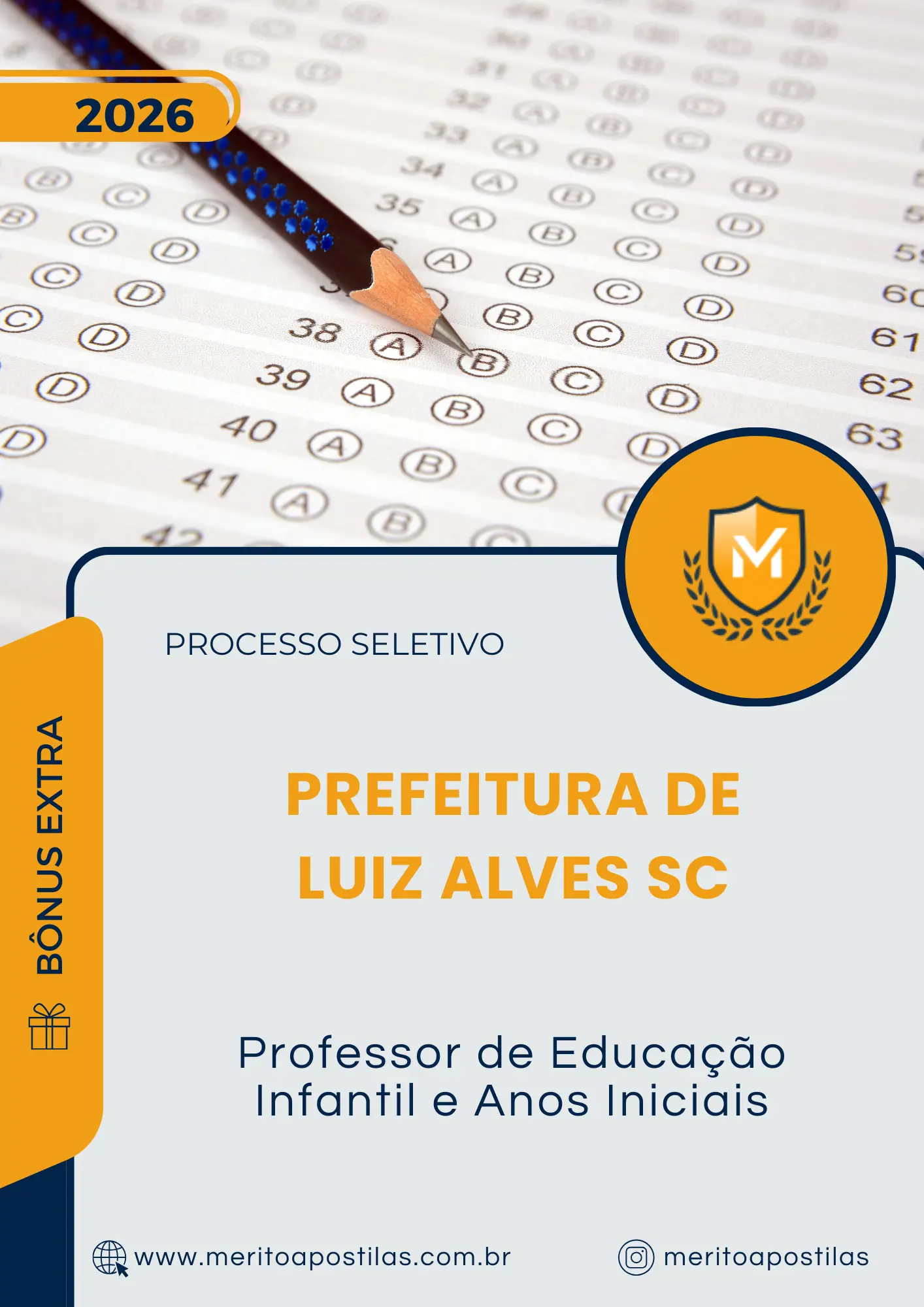 Apostila Professor de Educação Infantil e Anos Iniciais Prefeitura de Luiz Alves SC 2026