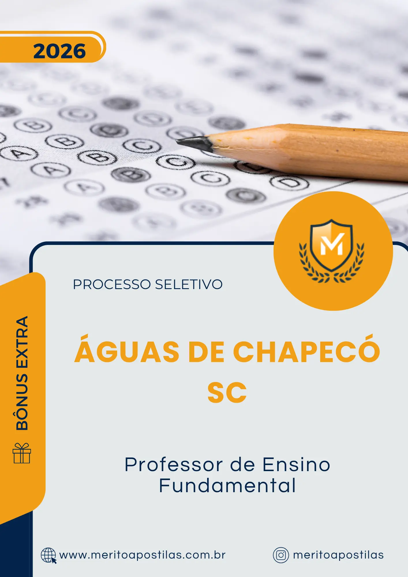 Apostila Professor de Ensino Fundamental Prefeitura de Águas de Chapecó SC 2026