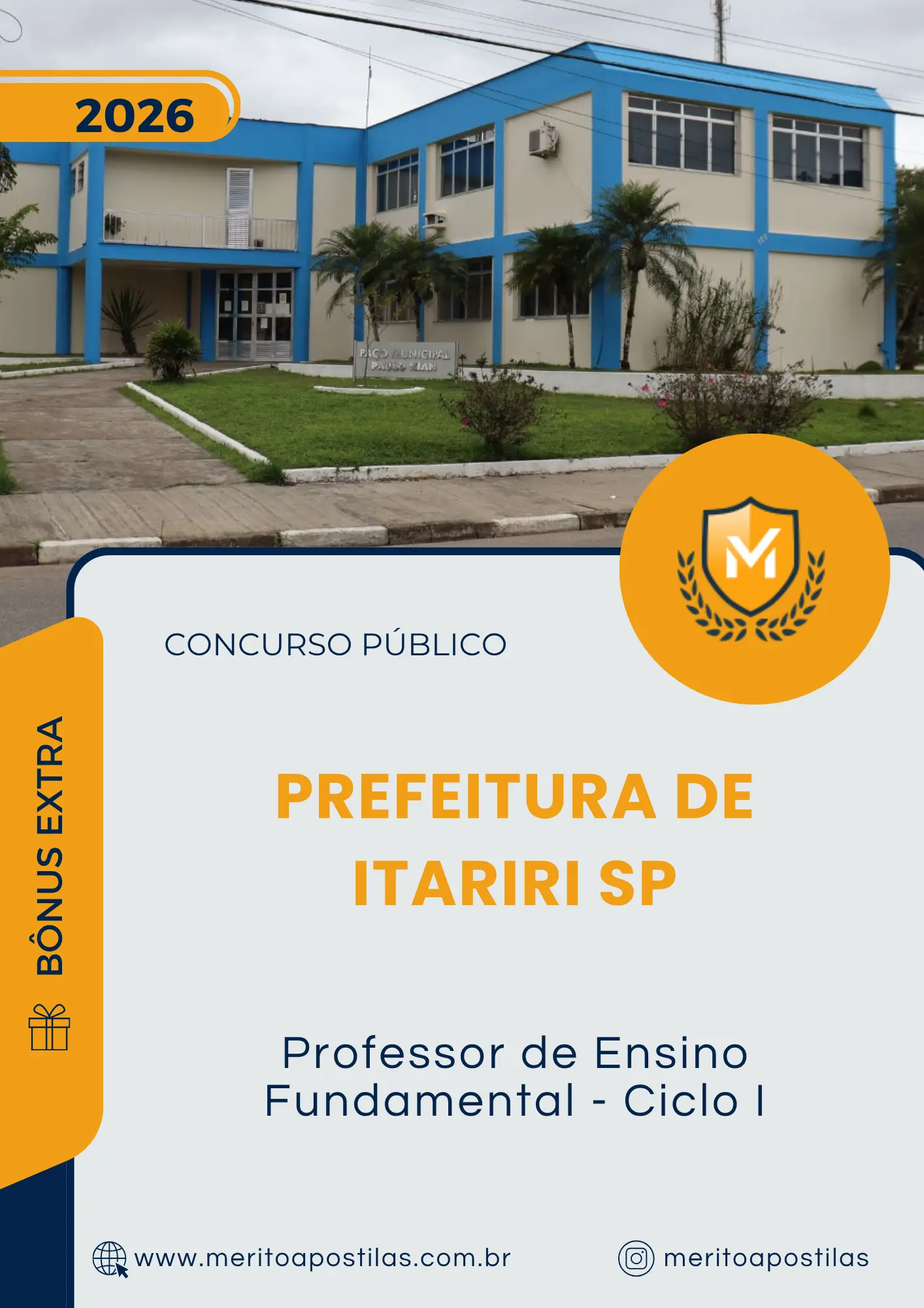 Apostila Professor de Ensino Fundamental Ciclo I Prefeitura de Itariri SP 2026