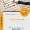 Apostila Professor de Língua Portuguesa Prefeitura de Itabaiana PB 2026