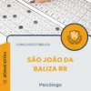 Apostila Psicólogo Prefeitura de São João da Baliza RR 2026