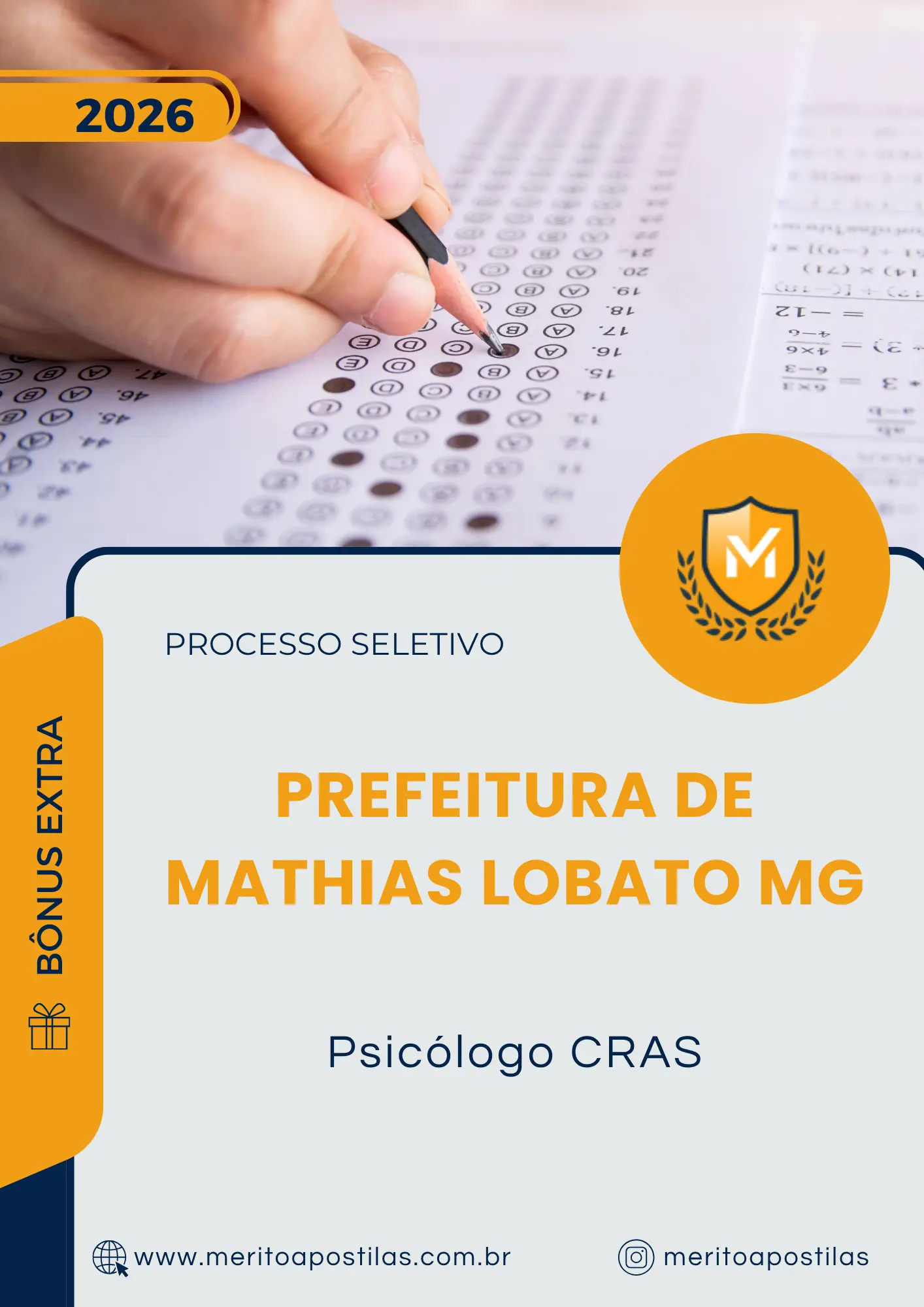 Apostila Psicólogo CRAS Prefeitura de Mathias Lobato MG 2026