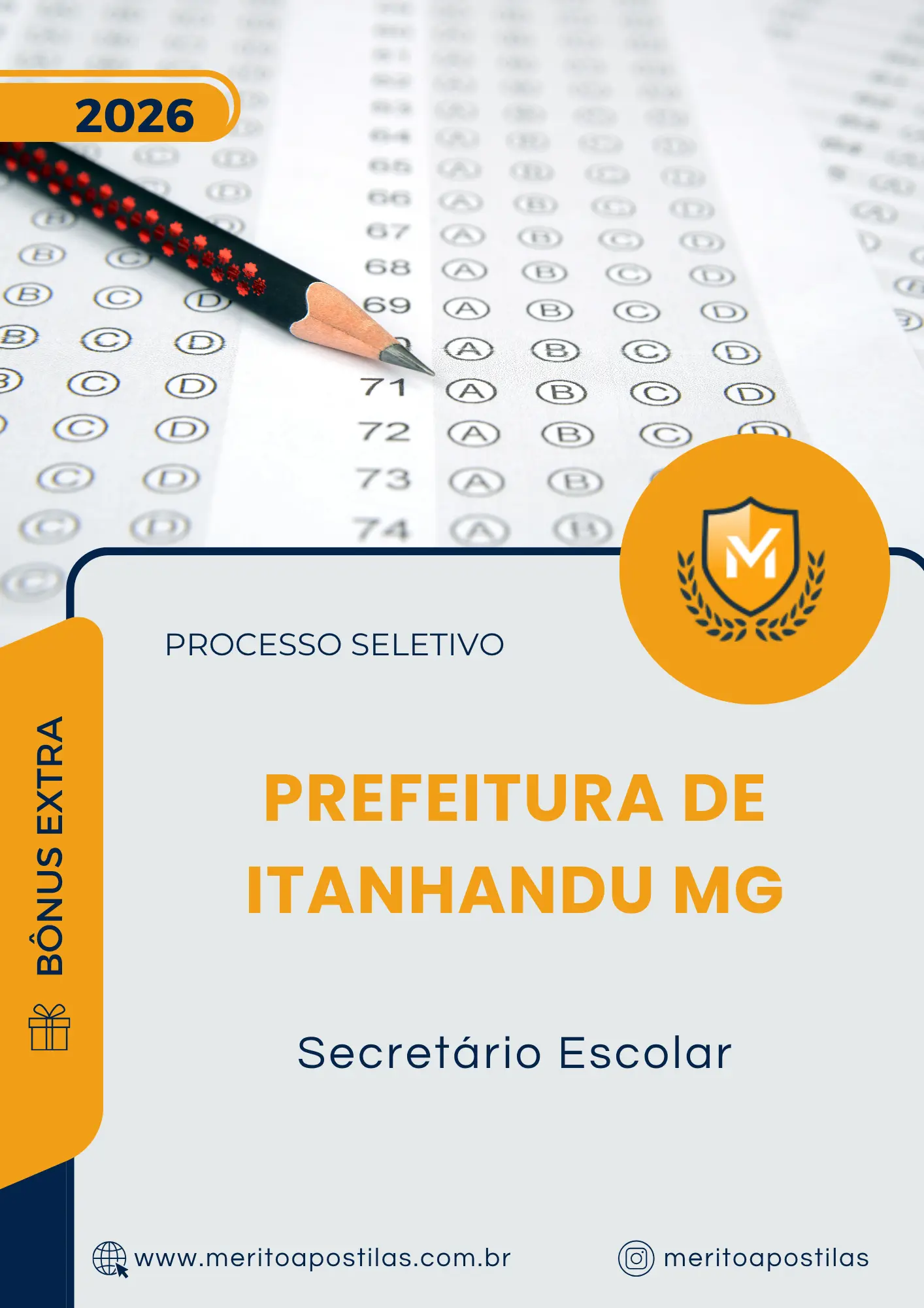 Apostila Secretário Escolar Prefeitura de Itanhandu MG 2026